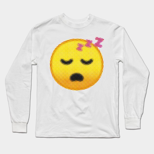 Emoji: Snoozing (Sleeping Face) Long Sleeve T-Shirt by Sinnfrey